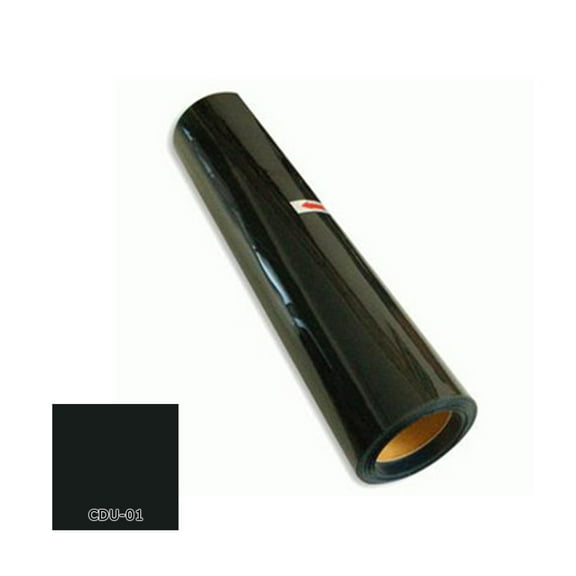 INTBUYING One Yard 20inch PU Vinyl for T-Shirts Heat Press Transfer HTV Cutting Plotter Craft (Black)