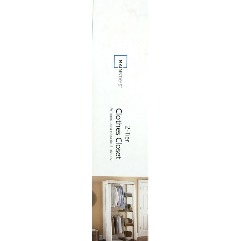 Mainstays 2 Tier Hanging Wardrobe Walmart