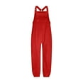 thumbnail image 5 of CHUMUD Womens Fleece Overalls 2025 Warm Winter Casual Loose Jumpsuits Sherpa Bib Overalls Fuzzy Ski Pants with Zipper Pockets, 5 of 5