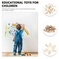 thumbnail image 3 of Toyvian 100pcs Graffiti Wood Chips DIY Handmade Graffiti Chip Wood Color DIY Projects Kids, 3 of 5
