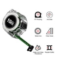 thumbnail image 3 of Tape Measure High-Precision Tape Measure Fluorescent Color Double-Sided Ruler Band with Transparent Shell Metal Axis Scale is Clear, Fall-Proof and Wear-Resistant, Suitable for Many, 3 of 8