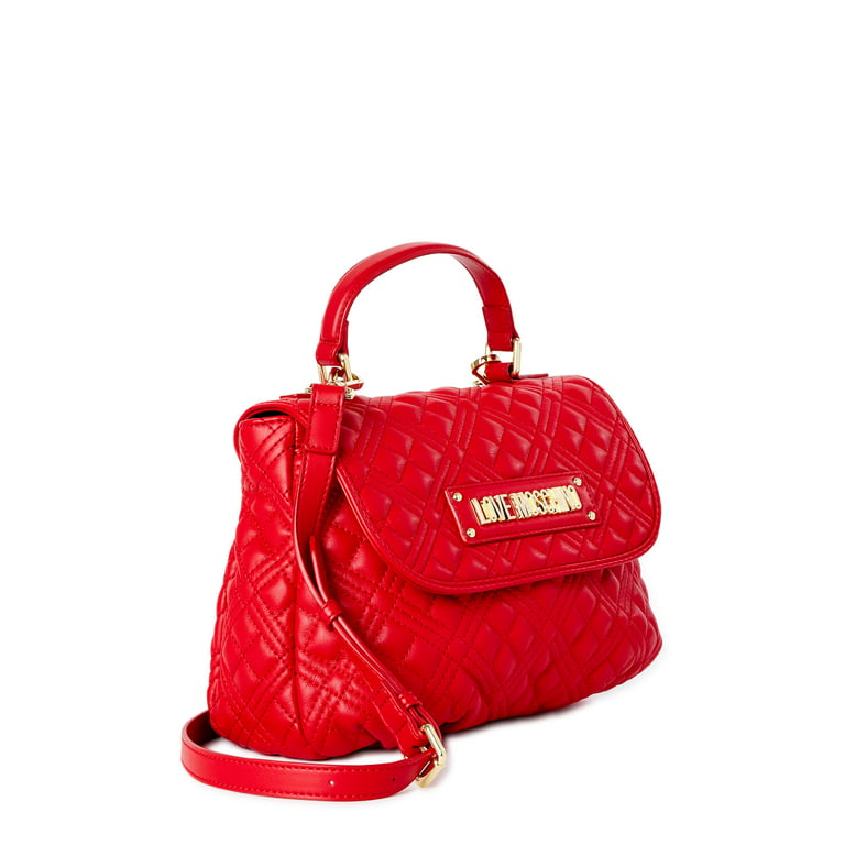 Love Moschino Women's Red Quilted Crossbody Bag 