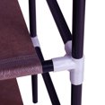 thumbnail image 4 of YeekTok 5-Tier 3.3Ft Shoe Rack with Handle Non-woven Fabric Dark Brown, 4 of 7