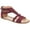 Purple, variant on Journee Womens Florence Gladiator Flat Sandals