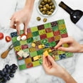 thumbnail image 5 of Collage Cutting Board, Square Composition of Healthy Cucumber Watermelon Broccoli Carrot Vegetables, Decorative Tempered Glass Cutting and Serving Board, in 3 Sizes, by Ambesonne, 5 of 5