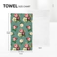 thumbnail image 4 of YFYANG Absorbent Towel, Soft Skin-Friendly Vintage Roses Floral Pattern Washcloth Bath Towel, Suitable for All Skin, 27.5 x 16-inch, 4 of 7