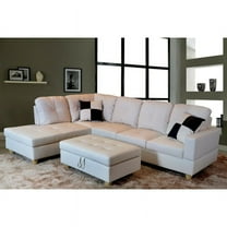 PonLiving Furniture Wellington Living Room Sectional with Ottoman Wellington Living Room Sectional with Ottoman
