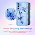 thumbnail image 2 of Dteck for Samsung Galaxy A16 5G Case, Cute Case with Star Glitter Butterfly, Clear Shiny Bling Soft TPU Shockproof Phone Protective Cover for Women Girls,Black, 2 of 5