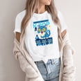 thumbnail image 3 of Pop cazadora para niña Demon Hunters Round-Neck Printed Anime Trio Poster T Shirt （White）, 3 of 3