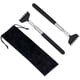 thumbnail image 1 of Paquete de 2 rascadores de espalda extensibles portátiles, herramienta de rascador de espalda telescópico de acero inoxidable de metal con bolsa de transporte Ormromra WRMH-29-1, 1 of 7