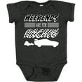 thumbnail image 3 of Inktastic Weekends Are for Racing Race Car Silhouette and Racing Flag Boys or Girls Baby Bodysuit, 3 of 5
