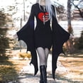 thumbnail image 2 of Womens Summer Dresses Fashion Vintage Flared Sleeve Dress Gothic Dress Performance Spring Dress Black L, 2 of 4