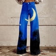 thumbnail image 2 of Bovemsi Wide Leg Pants Woman 2025 New Summer Flower Lightweight And Loose Casual Colorful Imitation Jeans Travel Pants, 2 of 9