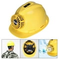thumbnail image 3 of Construction Hard Hat with Fan Thickening Safety Helmet Multifunction Fan Safety Yellow, 3 of 9
