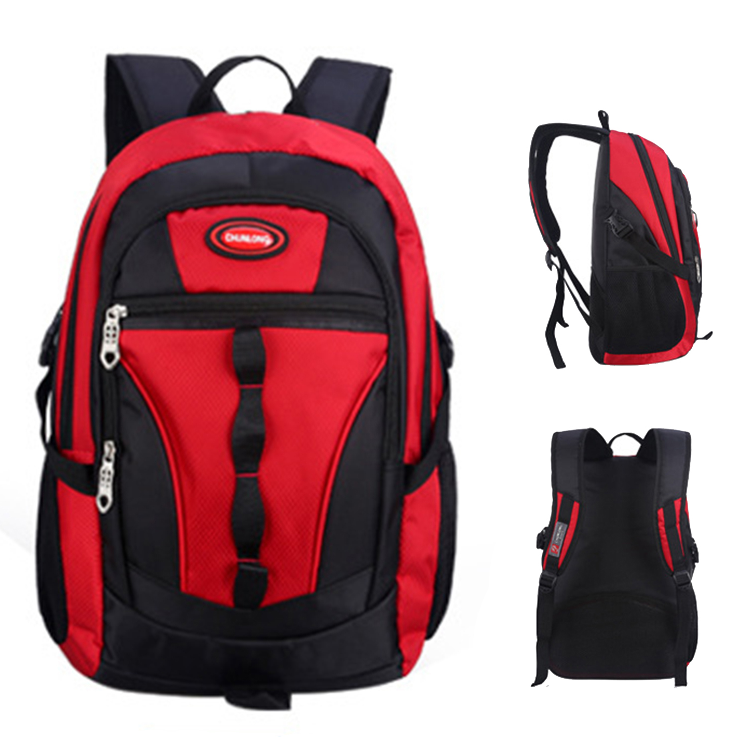 Student Waterproof Backpack, School Children's Backpack(Red)