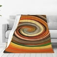 thumbnail image 1 of Fotbe Colorful Swirl Manta de Franela Acolchonada con Estampado, Súper Suave y Esponjosa, Extra Grande para Sofá, Cama, Uso Todo el Año-80"x60", 1 of 7