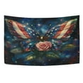 thumbnail image 5 of WOBOGO American Flag Butterfly Tapestry 90×60in Home Living Room Bedroom Wall Hanging Ornaments, 5 of 10