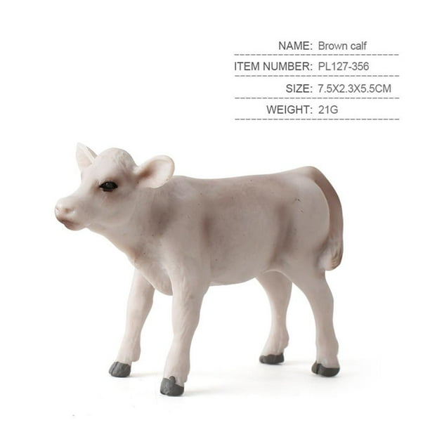 Figuras de acción de leche de vaca de simulación, adornos de modelos de animales de granja lindos realistas para niños, Colección, decoración del hogar