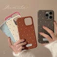 thumbnail image 3 of ins Korean polka dot suitable for iphone16 mobile phone case apple 15pro max personality simple 13 anti-fall 14 soft, 3 of 9