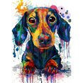 thumbnail image 1 of Cuadros Decorativos (DE3315) 5D DIY Taladro Completo Pintura Diamante Punto de Cruz Bordado (Animal-W108) 20X30cm Wdftyju embutido en tela, 1 of 2