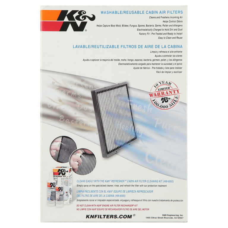 K&N 99-6000 Cabin Air Filter Cleaning Kit 