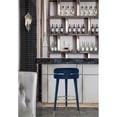 thumbnail image 2 of Meridian Furniture Tabouret de Bar en Velours Corail Marine, 2 of 3