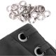 thumbnail image 1 of 100 Pcs Brass Cloth DIY Tool Knitting Accessory Anti Rust Leather Craft Eyelet(Silver 5mm), 1 of 3
