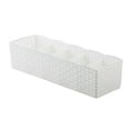 thumbnail image 2 of D-GROEE Underwear Drawer Organizer 5 Grids Closet Clothes Dividers Plastic Dresser Compartments Storage Box Set Fit for Socks Underpants Panties and Ties Organization, 2 of 7