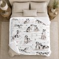 thumbnail image 5 of Whimsical Watercolor Dalmatian Dogs Pink Hearts, Playful Pet Portrait Pattern, Warm Flannel Blanket for Living Room and Reading Nook, Dog Lovers Christmas Gift, Pet Lover Home Decor, 5 of 9