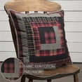 thumbnail image 3 of VHC Brands Rustic & Lodge Pillows & Throws-Cumberland Patchwork 18" x 18" Pillow, 18x18, Chili Pepper Red, 3 of 6