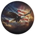 thumbnail image 2 of Lotusprinthandmade America Flag Eagle Spare Tire Cover With Backup Camera Hole 6 Sizes (27 in.), 2 of 6