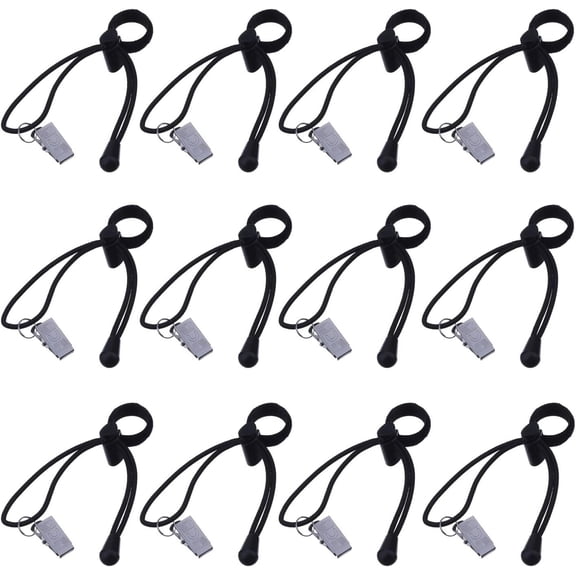LQQBOX Background Backdrop Clips Clamps Holder for Photo Video Studio,12 Pcs, Black