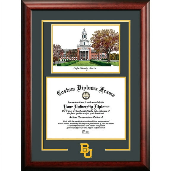 Campus Images  Baylor University Spirit Graduate Frame with Campus Image