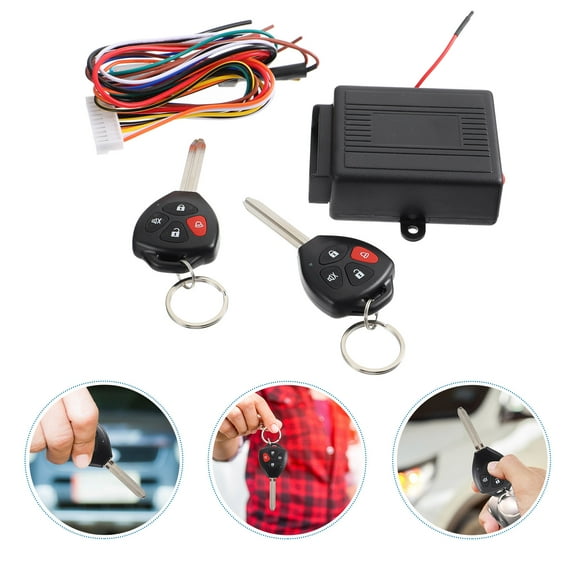 UPOUART 1Set Car Vehicle Alarm System Auto Burglar Alarm with Remote and Trunk Release Portable Design