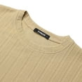 thumbnail image 5 of Thrilos Mens Long Sleeve Shirts Crewneck Casual Tops Pullover Work Shirts Stretch Textured Knit T-Shirts with Pocket, 5 of 9