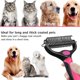 thumbnail image 4 of Peine Qianli de pelo largo rosa para perros y gatos - Peine antienredos - Cepillo para mascotas, rastrillo profesional para perros y gatos, elimina pelo muerto y nudos, 4 of 5