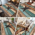 thumbnail image 6 of Teal Brown Texas Star 5x8 Area Rugs, Retro Country Star Farmhouse Wooden Non-Skid Rubber Backing Large Rectangle Rugs - Living Room Bedroom Home Office, Indoor Floor Mat Carpets Washable Rug, 6 of 9
