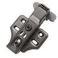 thumbnail image 4 of DOLITY Aluminum Frame Door Hinge Durable Buffer Hinge for Wardrobe Bookcase Cabinet Gray middle bend, 4 of 9