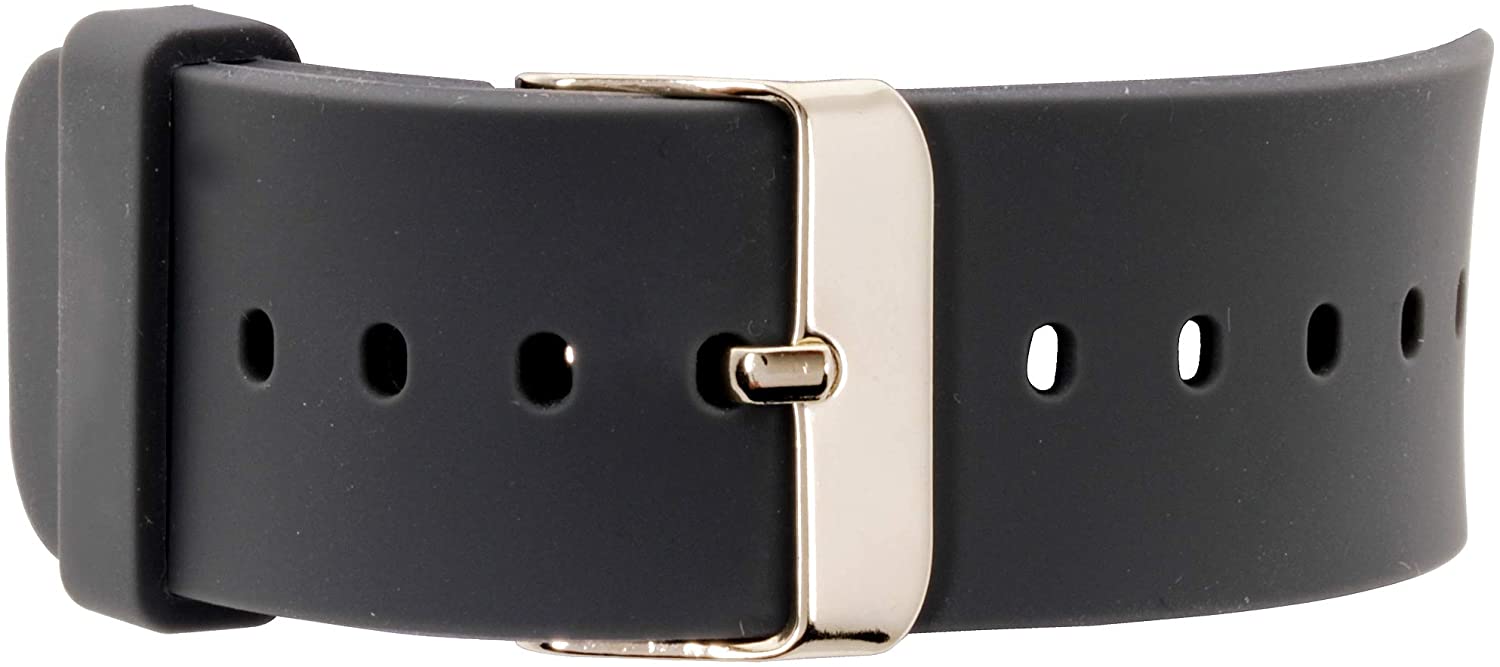 iTouch Air and iTouch Pulse Smartwatch Solid Silicone Replacement Straps, 9.5 in, Dark Grey