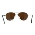 thumbnail image 4 of Boys Tear Drop Officer Style Metal Rim Fashion Sunglasses Gold Brown, 4 of 4