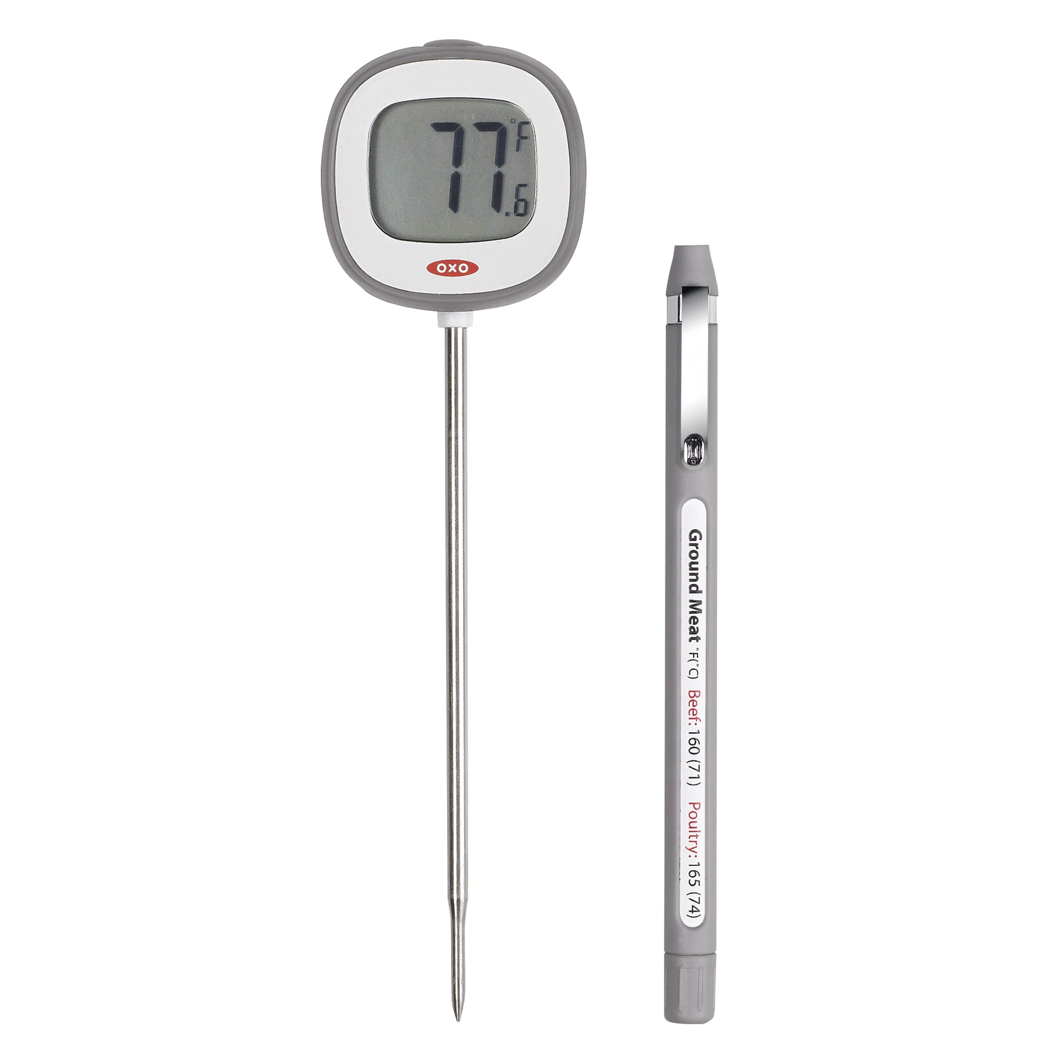 OXO Soft Works Digital Instant Read Thermometer - Gray/White, 1 ct