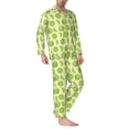 thumbnail image 2 of Yiaed Various Lemons Print Men’s Pajamas Set - Long Sleeve Button Down Sleep Shirt and Pajama Bottoms Sleepwear Set Mens Pjs Sets Men's Pajama Bottoms-Medium, 2 of 7