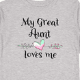 thumbnail image 4 of Inktastic My Great Aunt Loves Me- Heart Boys or Girls Long Sleeve Toddler T-Shirt, 4 of 5