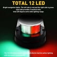 thumbnail image 4 of Waterproof Boat Navigation Light LED Bow Marine Front Pontoon Lamp Red Green 12V, 4 of 8