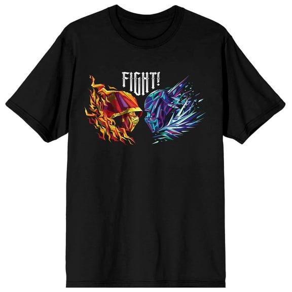 Mens Mortal Kombat Battle Black Short Sleeve Shirt-S