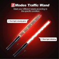 thumbnail image 5 of 4Pack Traffic Wand 21Inch Led Traffic Control Wand Safety Light Wand with 2Flashing Modes Air Marsh, 5 of 5