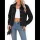 thumbnail image 1 of Chaquetas de con Botones para Mujer, Camisetas de Larga, Tendencia 2025 Negro L, 1 of 8
