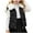 Black, variant on UQJfacai Girls Puffer Vest Trendy Faux Fur Collared Sleeveless Zip Up Quilted Jackets Casual Lightweight Winter Warm Padded Gilet Coats 2-12 Years