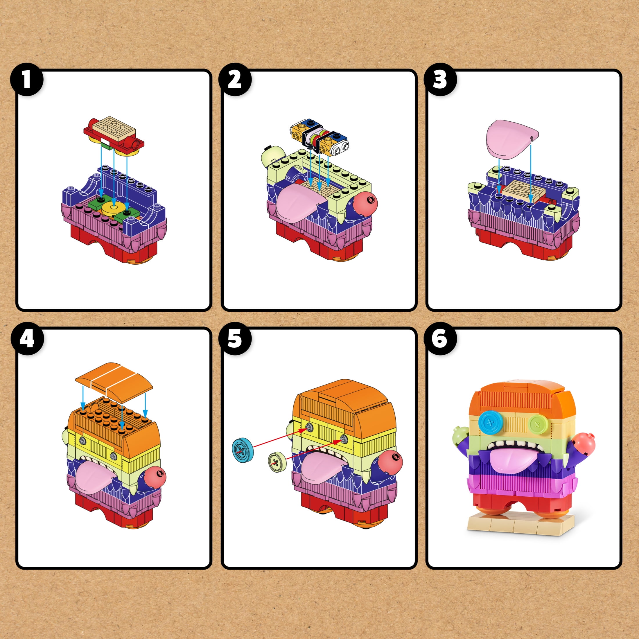 MAX Build More Premium Fugglers Building Bricks Collection de ZURU Au hasard