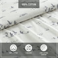 thumbnail image 5 of Eddie Bauer Fox Trail Orange Cotton Flannel 4 Piece Sheet Set, Queen, 5 of 6